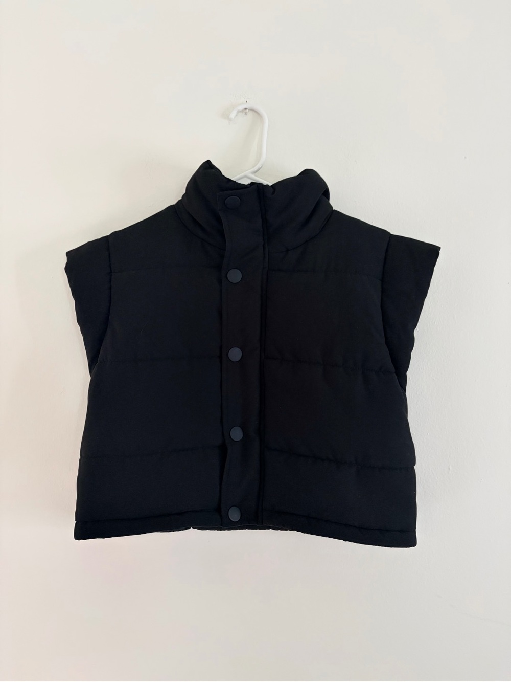 For Love & Lemons Black Puffer Vest